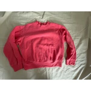 A New Day Womens Pink Fleece Sweatshirt Size XS Pullover Long Sleeve Crewneck